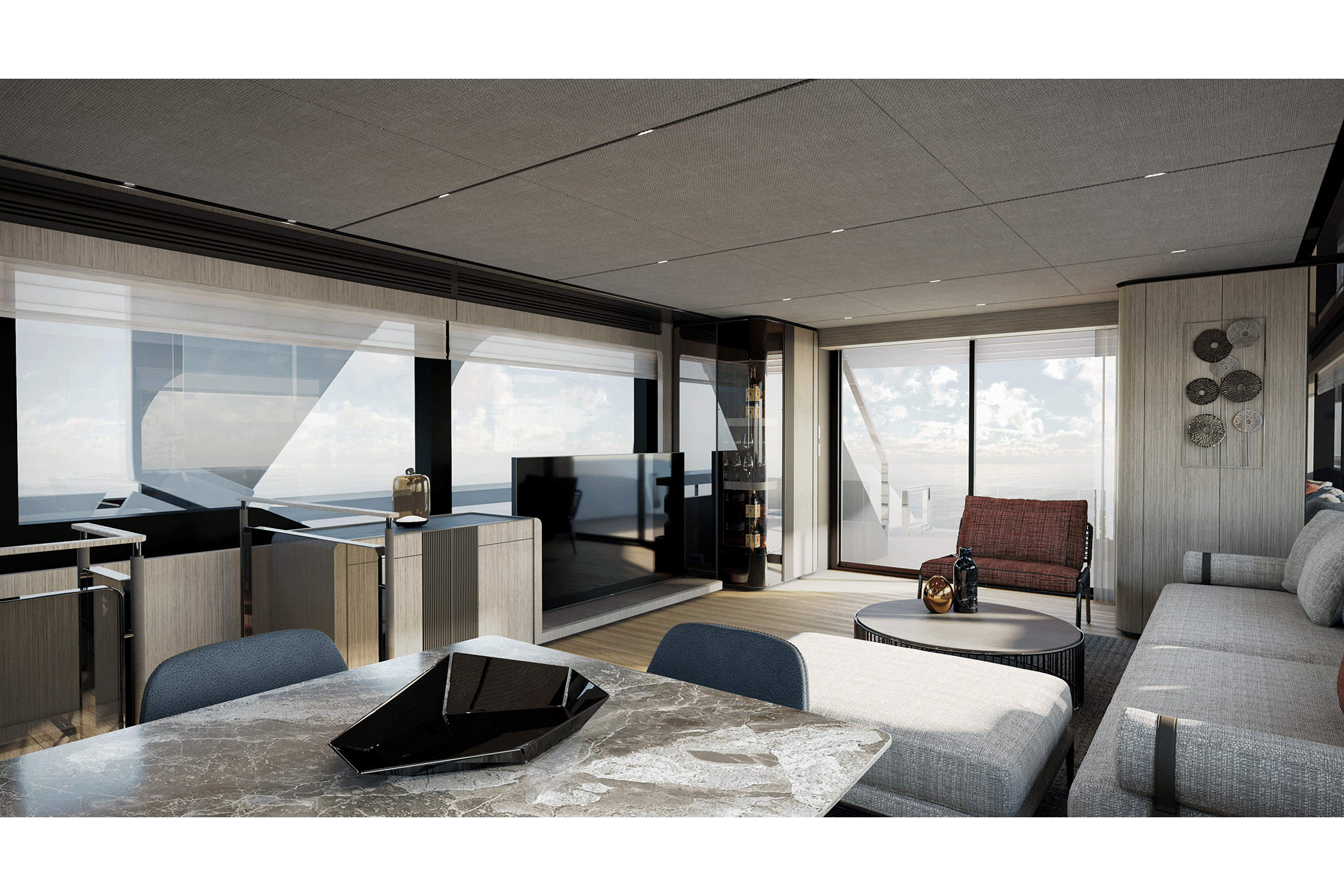 Ferretti Yachts INFYNITO 80 - Ferretti Group - Abys Yachting Interior 2