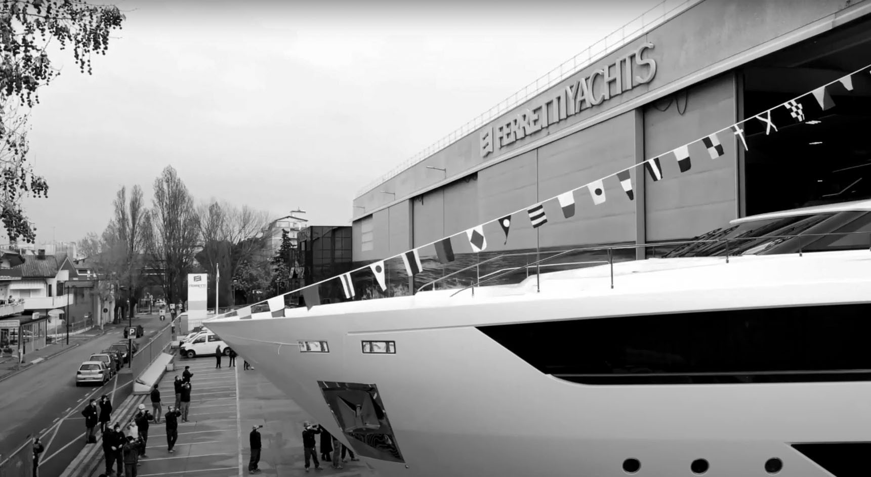 Launch of the 1st Ferretti Yachts 1000