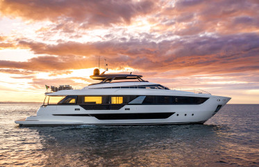 Ferretti Group yachts on display at FLIBS 2023